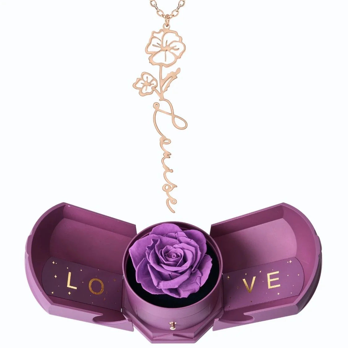 Armonía Eterna & Collar Flor Personalizado